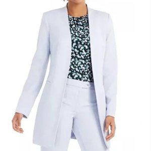 Calvin Klein Open Front Herringbone Topper Jacket